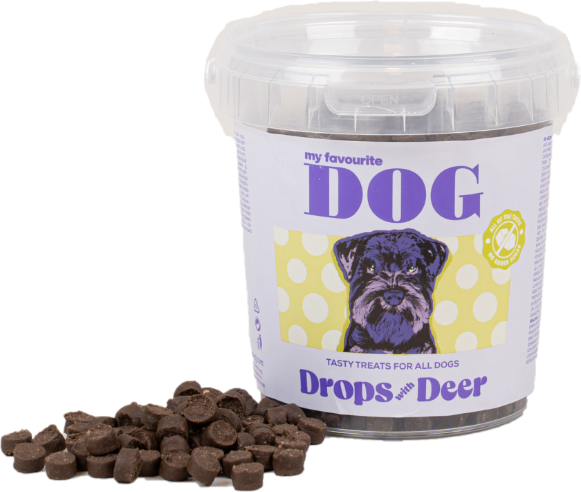 Dråper med Dear 500 g - Hund - Hundesnacks - Tygg og tyggebein - My favourite DOG