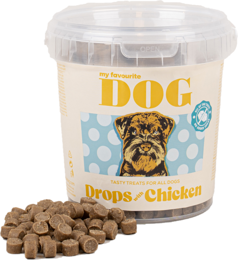 Drops med kylling 500 g - Hund - Hundesnacks - Tygg og tyggebein - My favourite DOG