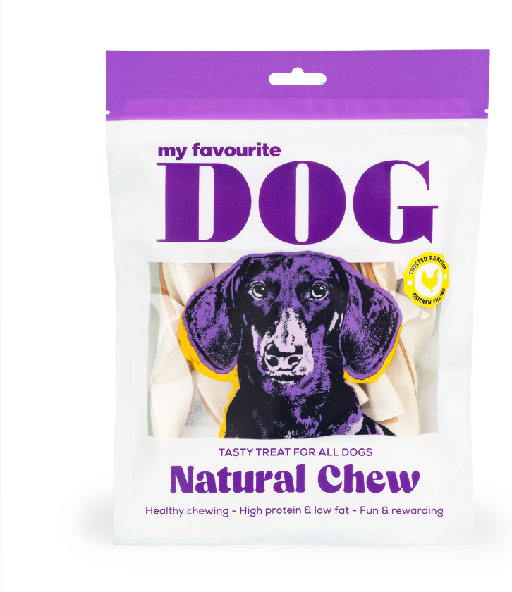 Fylte råhudsnodd - Kylling 14 cm, 220 g, 10-pk - Hund - Hundesnacks - My favourite DOG