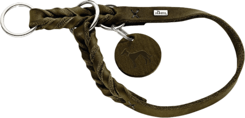 Hundetreningshalsbånd Solid Education Olivengrønn S-M - 35-40cm - Hund - Halsbånd og seler - Hunter