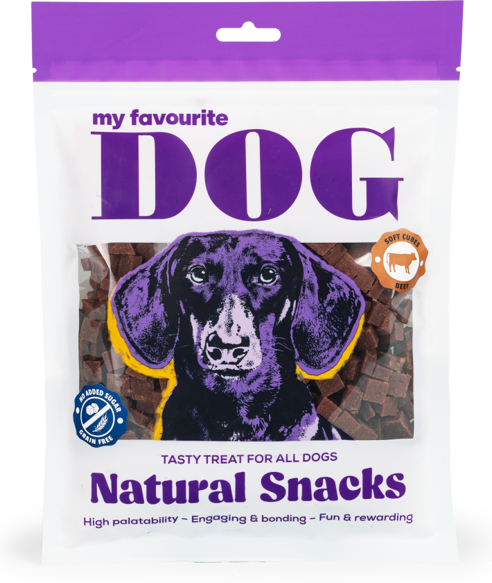 Hundebiff i terninger, 0,5 cm, 400 g - Hund - Hundesnacks - Tygg og tyggebein - My favourite DOG