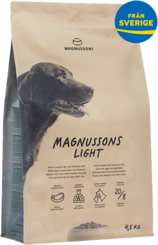 Lett - 4,5 kg - Hund - Hundefôr - Tørrfôr - Magnussons