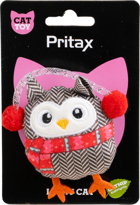 Juleleke Noelle, 8x7x4,5cm, flerfarget - Katt - Halsbånd og seler - Seler - Pritax