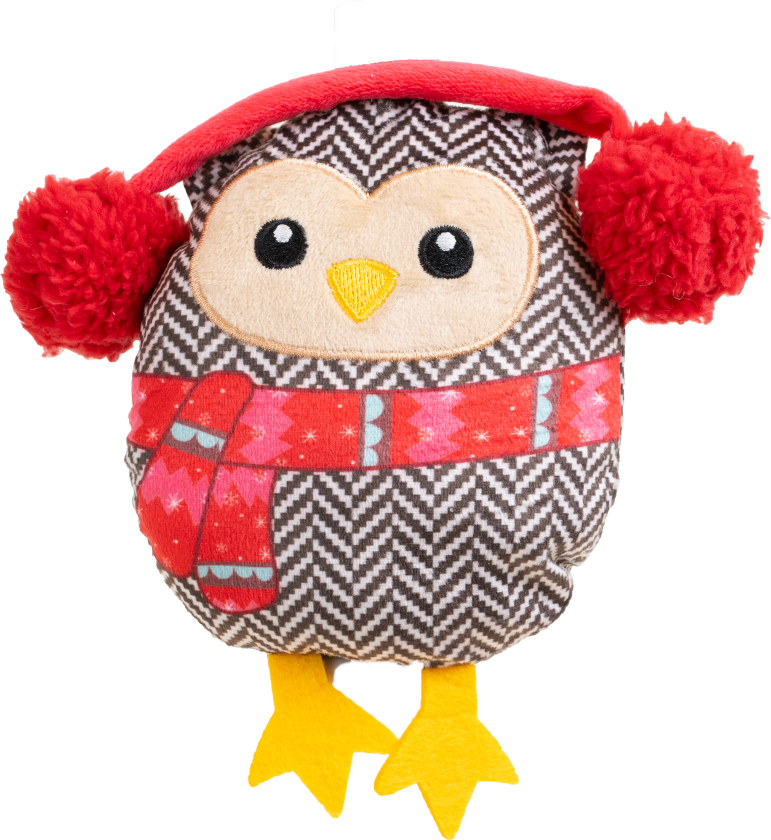 Juleleke Natalia, 12,5x11x4cm, flerfarget - Hund - Hundeleker - Tøy- og plysjleker til hund - Pritax