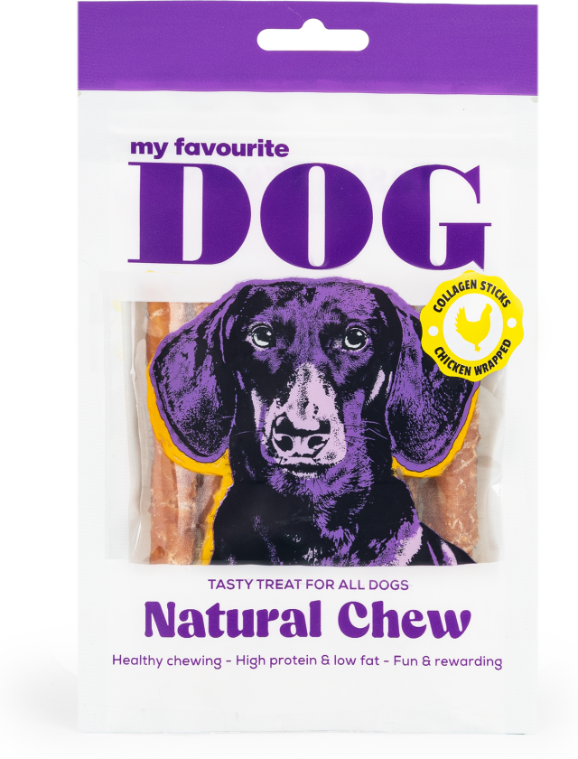 Kollagen Sticks-Kylling 12 cm, 360 g, 30-pk. - Hund - Hundesnacks - My favourite DOG