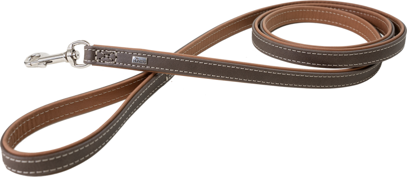 Leash Porto 20/180 Darkbrown/Cognac - Hund - Kobbel og bånd - Leiebånd - Hunter