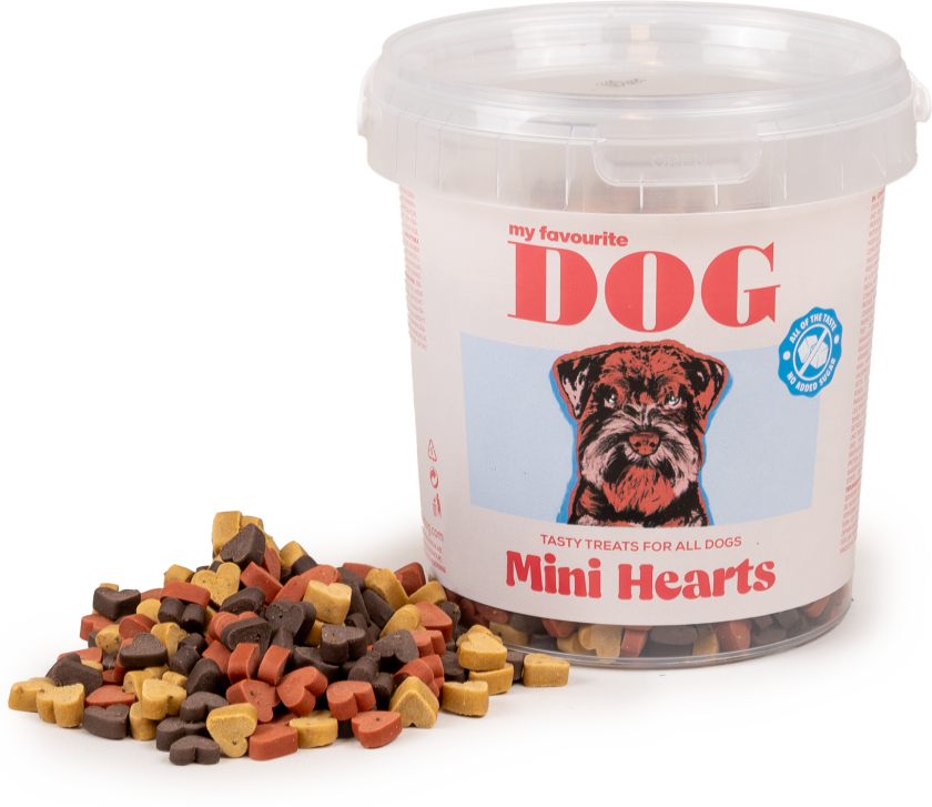 Minihjerter 500 g - Hund - Hundesnacks - Tygg og tyggebein - My favourite DOG