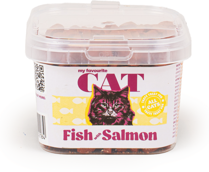 Fisk med laks 140 g - Katt - Kattesnacks - My favourite CAT