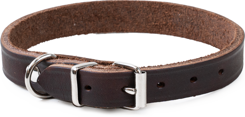 Halskjede i lær Hera justerbar brun 14 mm x 24-31 cm - Hund - Halsbånd og seler - Selected by ZOO