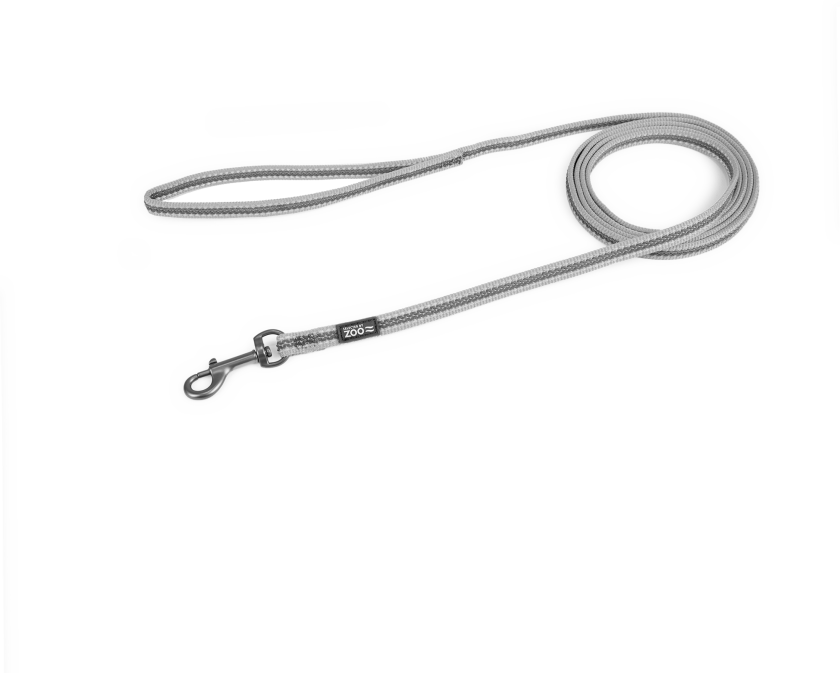 Snøre Rufus antiskli 10 mm x 180 cm grå - Hund - Kobbel og bånd - Leiebånd - Selected by ZOO