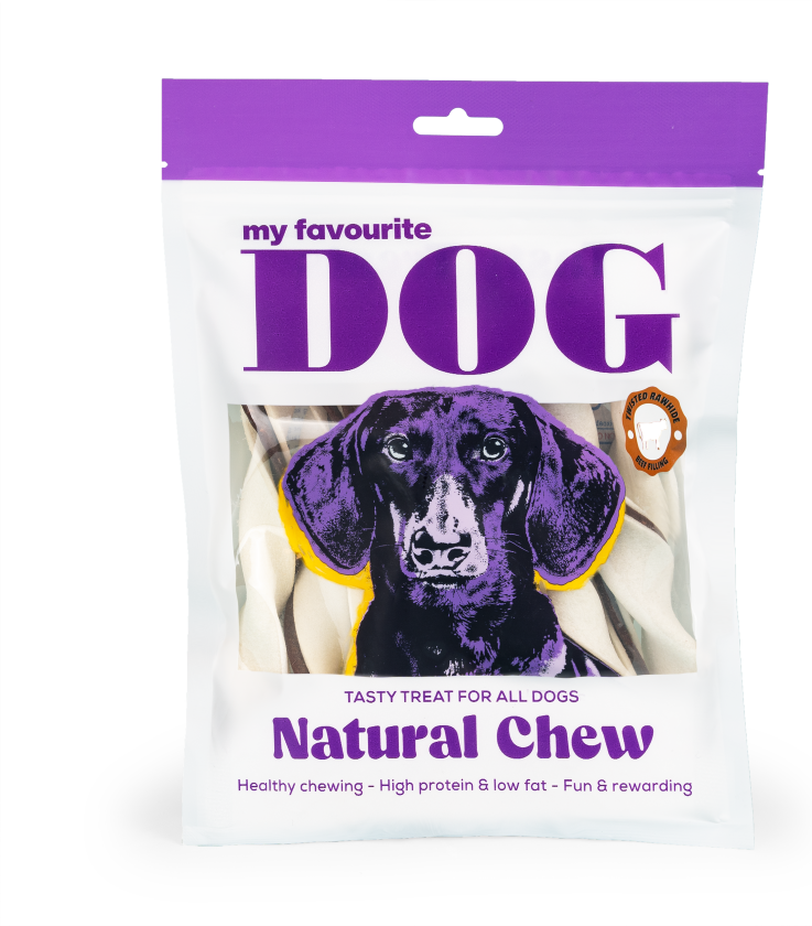 Fylte råhudsnodd - Biff 14 cm, 220 g, 10-pk - Hund - Hundesnacks - My favourite DOG