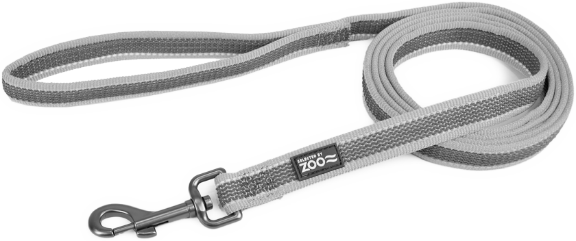Snøre Rufus antiskli 20 mm x 180 cm grå - Hund - Kobbel og bånd - Leiebånd - Selected by ZOO