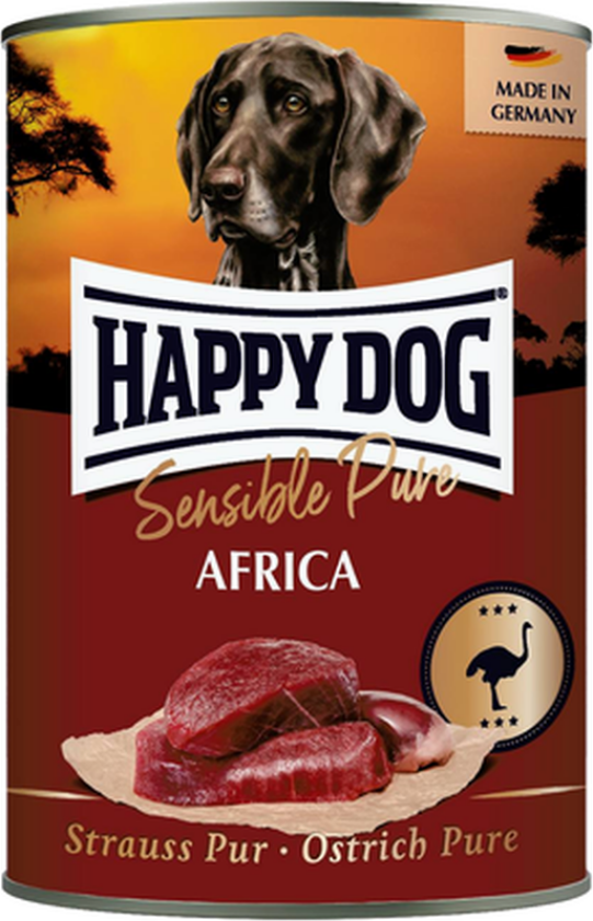Wet Dog Food Tinned GrainFree 100% Ostrich 400g - Hund - Hundefôr - Våtfôr - Happy Dog