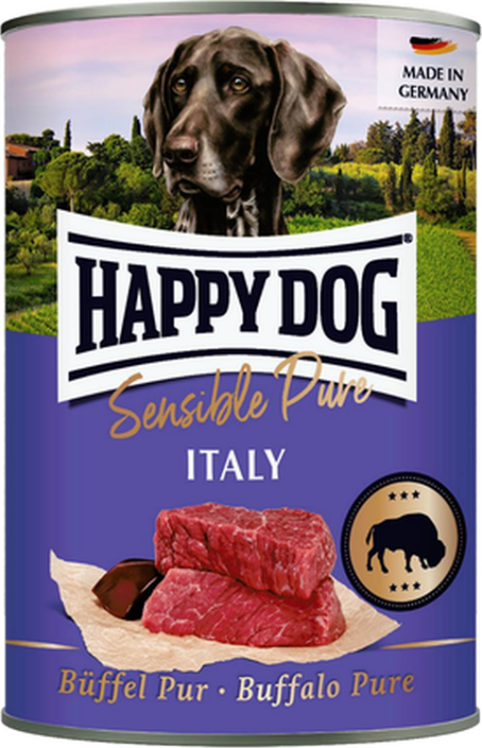 Wet Dog Food Tinned GrainFree 100% Buffalo 200g - Hund - Hundefôr - Våtfôr - Happy Dog
