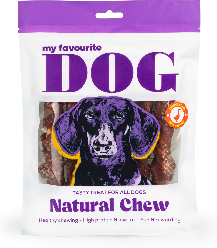 Twisted Rawhide Sticks XL - Duck 17 cm, 375 g, 8-pk. - Hund - Hundesnacks - My favourite DOG