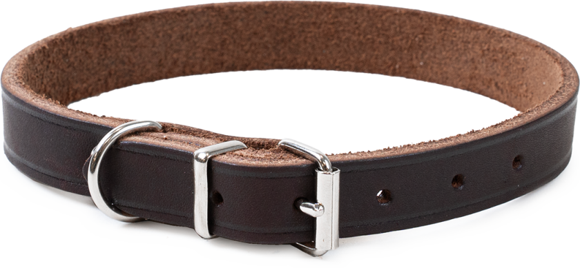 Halskjede i lær Hera justerbar brun 16 mm x 28-35 cm - Hund - Halsbånd og seler - Selected by ZOO