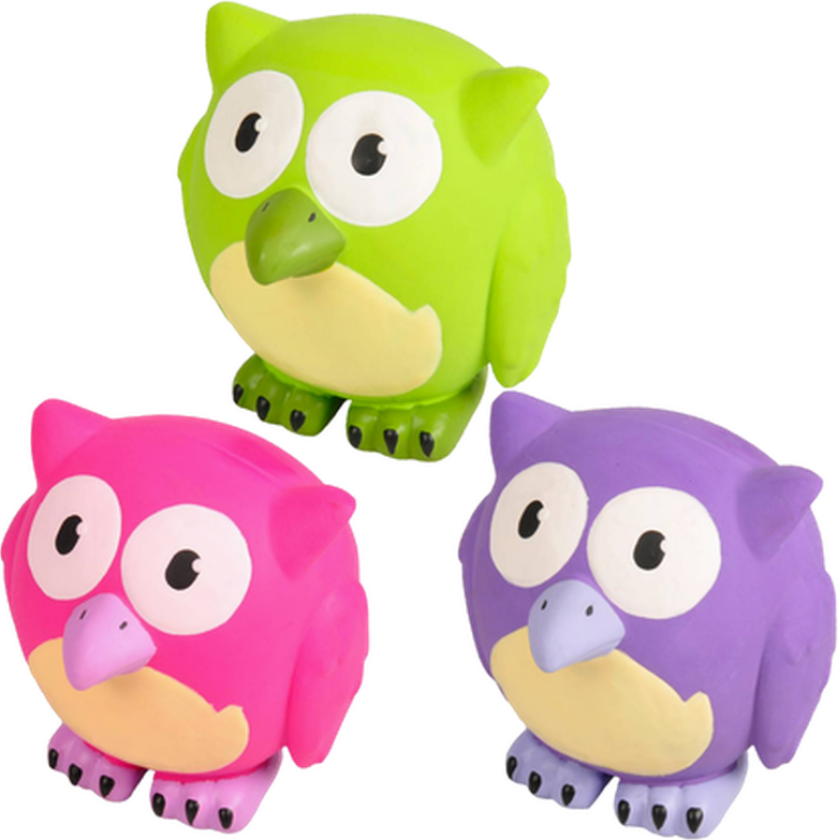 Latex Owl Mix 10 cm - Hund - Hundeleker - Flamingo