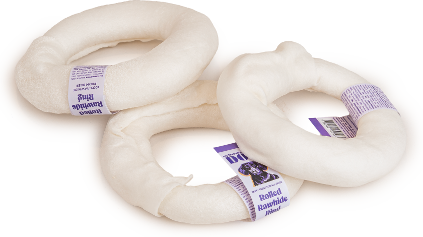 Ring av råskinn 12,5 cm - Hund - Hundesnacks - My favourite DOG