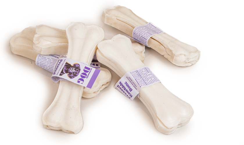 Presset tyggebein av råhud 12,5 cm - Hund - Hundesnacks - My favourite DOG