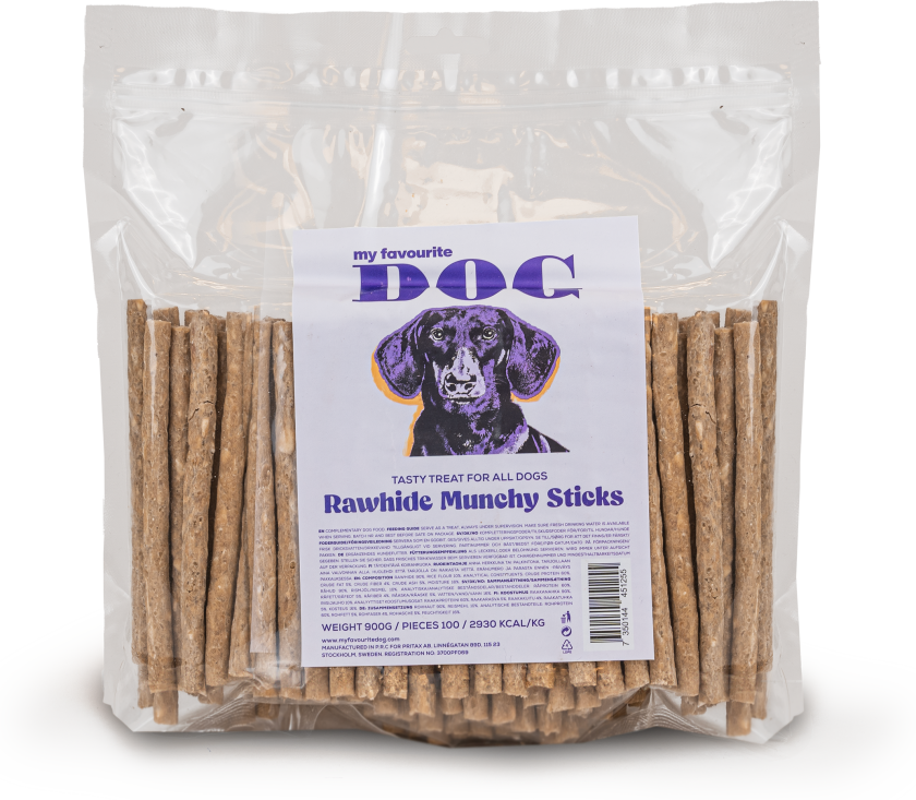 Munchy Sticks 8-9 mm, 12,5 cm, 900 g, 100-pk. - Hund - Hundesnacks - My favourite DOG