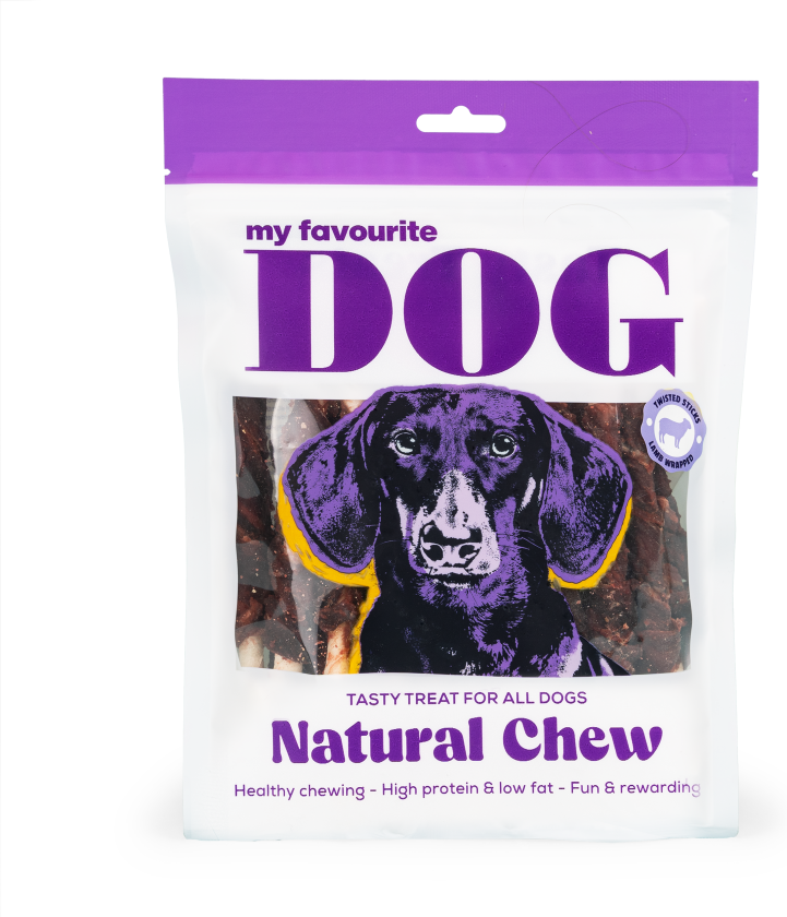 Twisted Rawhide Sticks - Lam 12 cm, 360 g, 30-pk - Hund - Hundesnacks - My favourite DOG