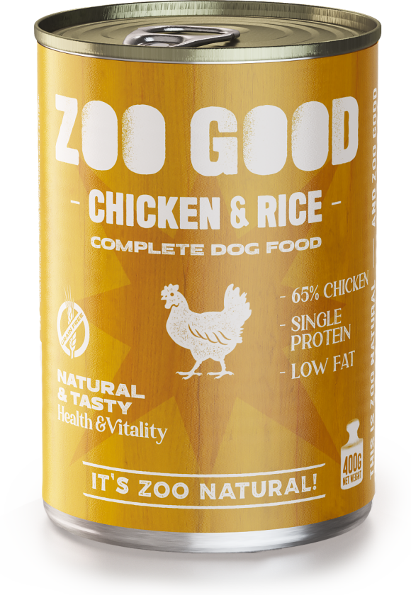 Adult Low-Fat Chicken & Rice 400 g - Hund - Hundefôr - Våtfôr - ZOO GOOD