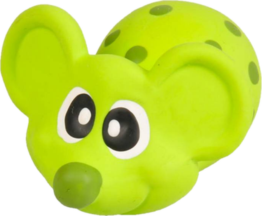 Latex musemiks 9 cm - Hund - Hundeleker - Flamingo