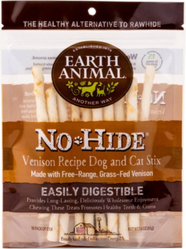 No-Hide Venison Chew Stixs 45 g 10-pakning - Hund - Hundesnacks - Earth Animal