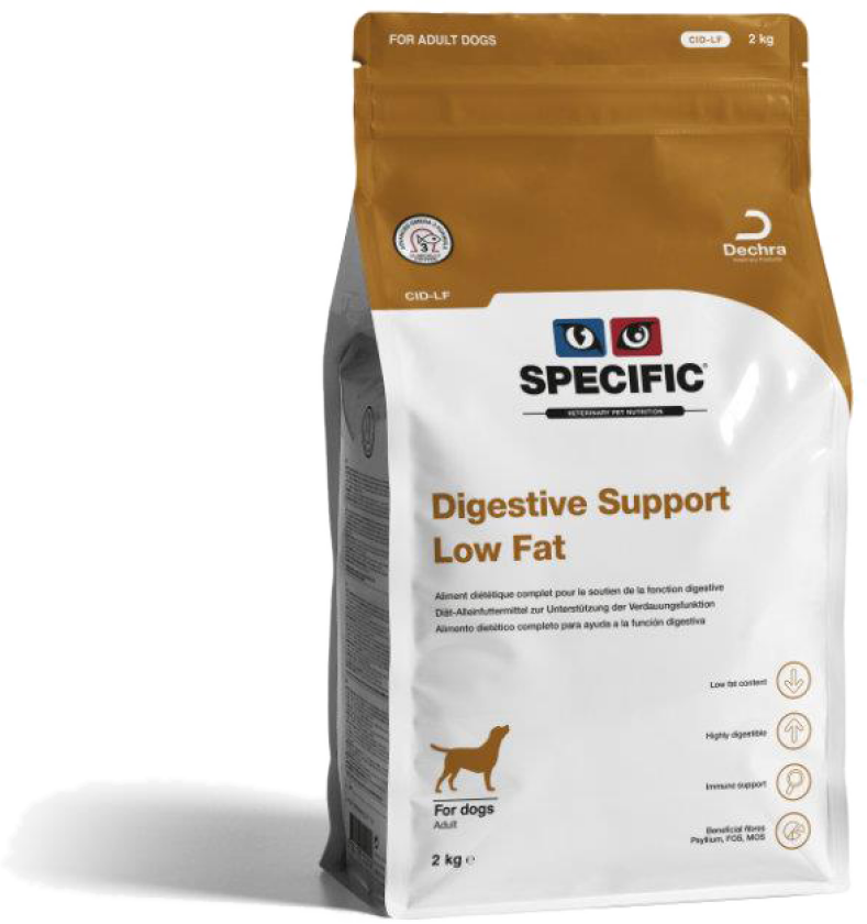 CID-LF Digetive Support Lavt fettinnhold 2 kg - Hund - Hundefôr - Specific