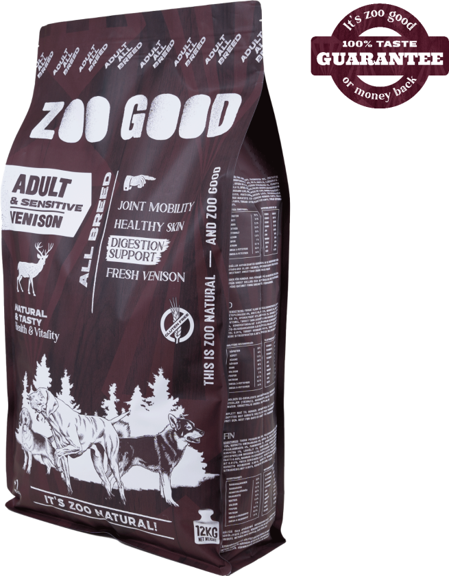 Hjortekjøtt Sensitive Adult All Breed 12 kg - Hund - Hundefôr - Tørrfôr - ZOO GOOD
