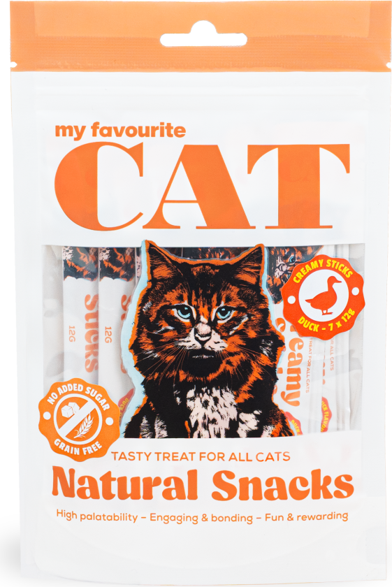 Creamy Sticks - Duck 7x12g - Katt - Kattesnacks - My favourite CAT