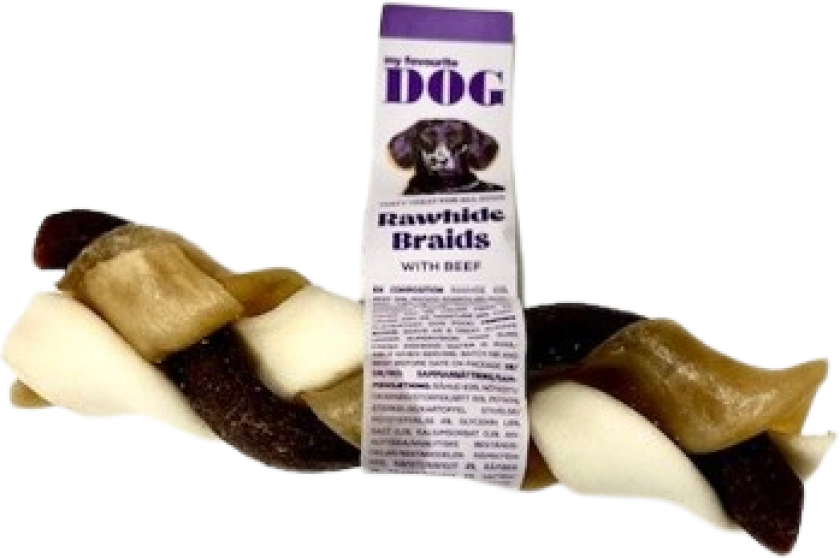 Rawhide Braid S, 12 cm - Hund - Hundesnacks - My favourite DOG
