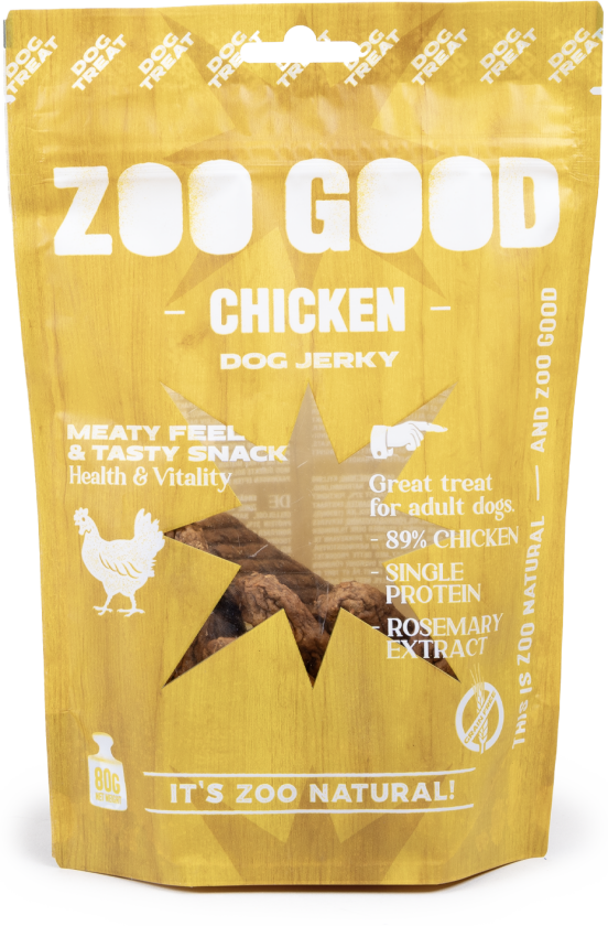Tørket kjøtt - kylling 80 g - Hund - Hundesnacks - Tygg og tyggebein - ZOO GOOD