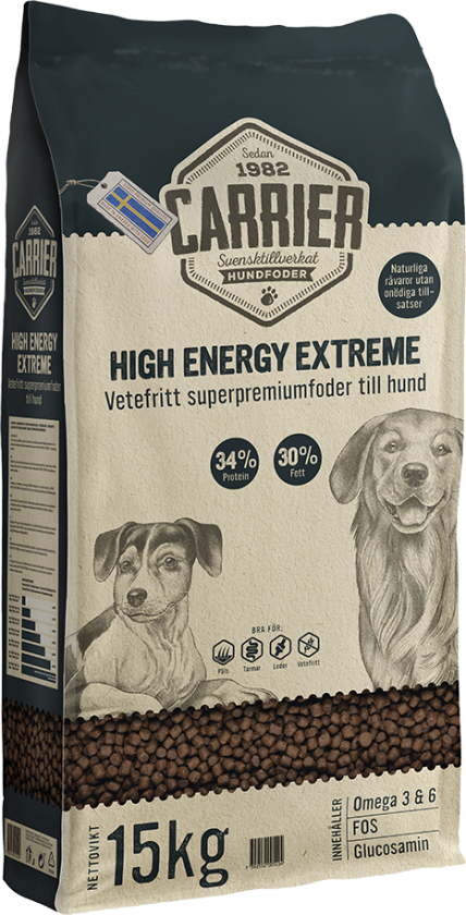 High Energy Extreme 15 kg - Hund - Hundefôr - Tørrfôr - Carrier
