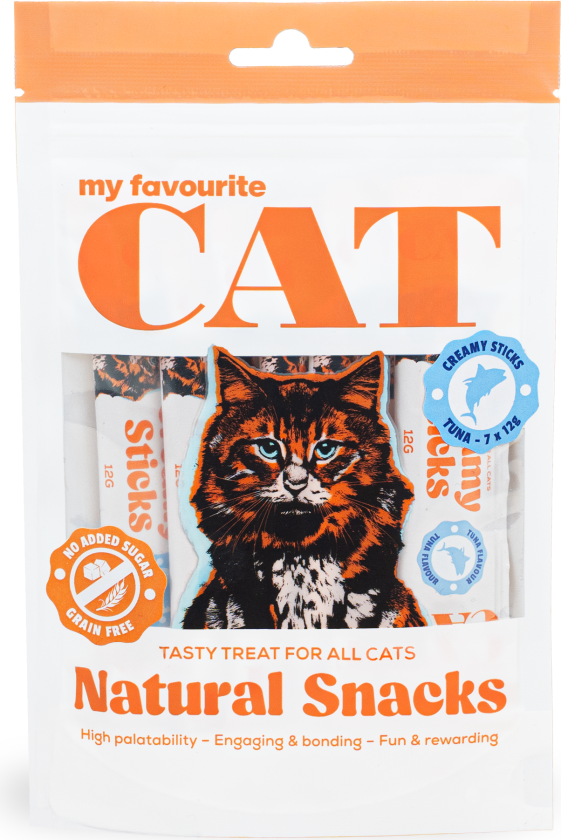 Creamy Sticks - Tunfisk 7x12g - Katt - Kattesnacks - My favourite CAT