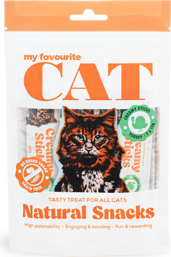 Creamy Sticks - Kalkun 7x12g - Katt - Kattesnacks - My favourite CAT