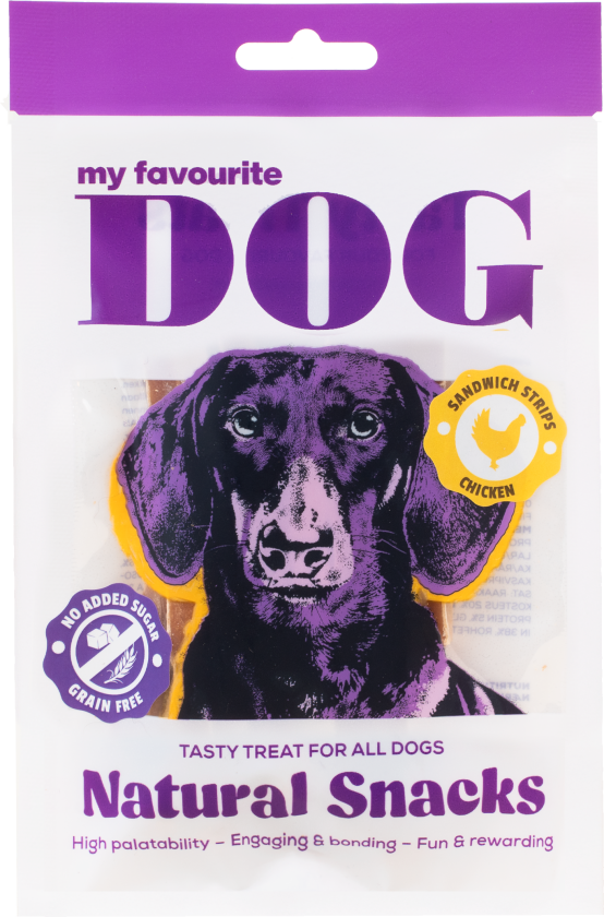 Sandwichstrimler med kylling 72 g - Hund - Hundesnacks - My favourite DOG