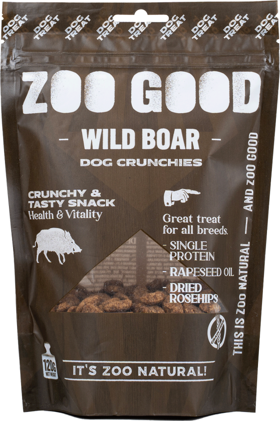 Hundegodbiter - Villsvin 120g - Hund - Hundesnacks - Tygg og tyggebein - ZOO GOOD