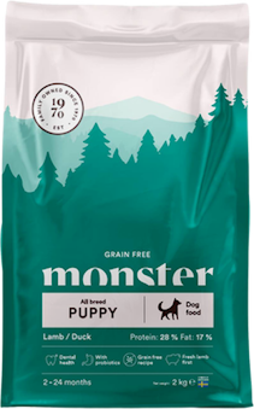 Bilde av Hund Grain Free Puppy All Breed Lamb/Duck 17 kg - Hund - Hundefôr & hundemat - Tørrfôr for hund - Monster Pet Food