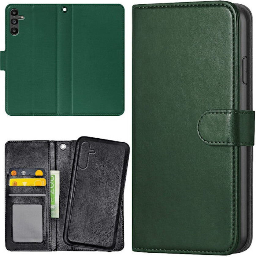 Samsung Galaxy A17 5G - Lommebok Deksel Mørkegrønn