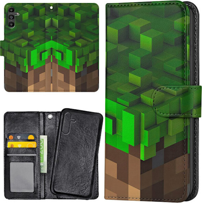 Samsung Galaxy A16 4G/5G - Lommebok Deksel Minecraft