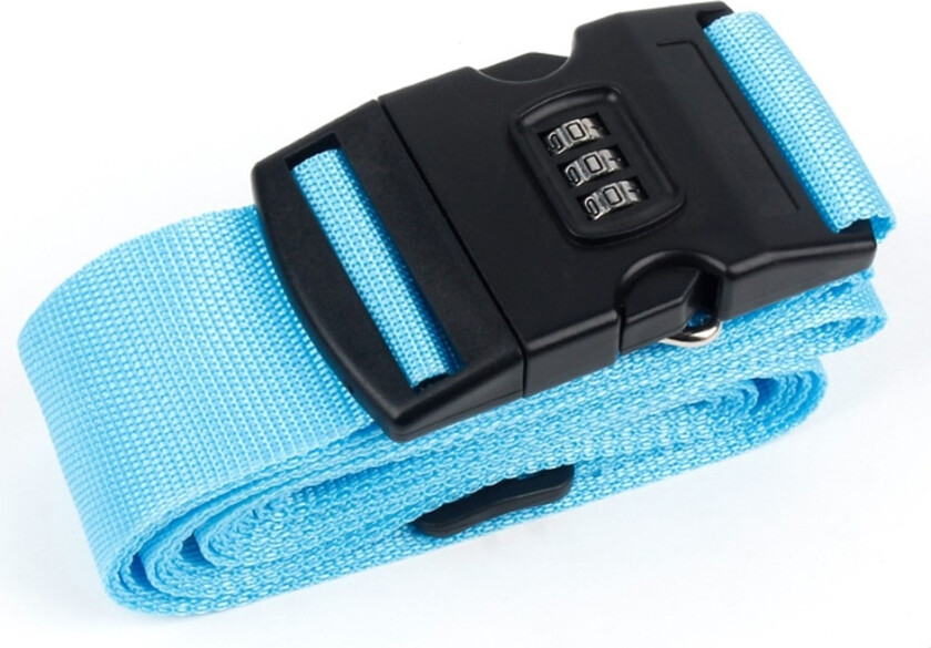 Tyverisikringsstropp for bagasje koffert passord sikker lås - blå