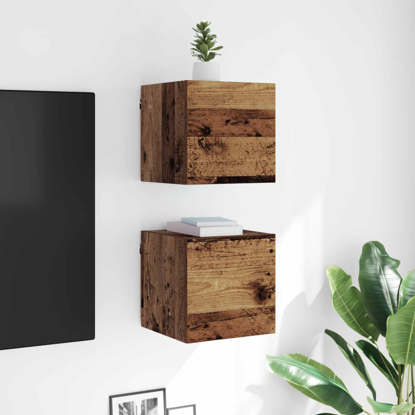 TV-skap Gammelt tre 30,5 x 30 x 30 cm Konstruert tre