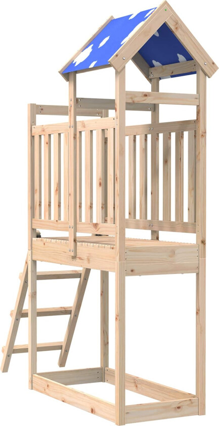 Leketårn Brun 52,5 x 110,5 x 215 cm Massiv furu