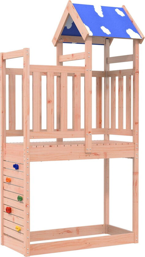 Leketårn Brun 110,5 x 52,5 x 215 cm Massiv douglasgran