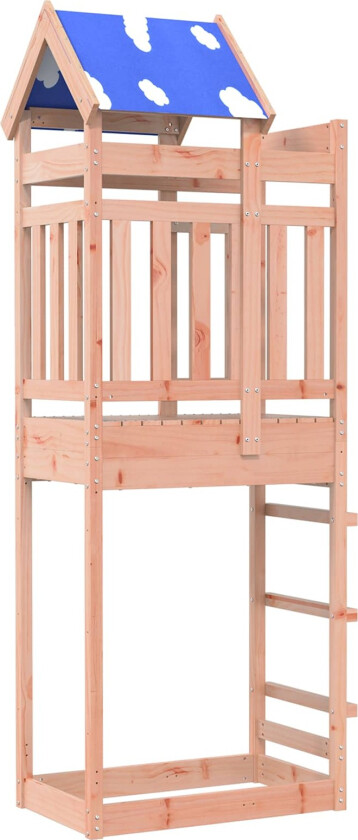 Leketårn Brun 85 x 52,5 x 239 cm Massiv douglasgran