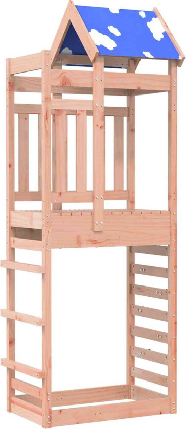 Leketårn Brun 85 x 52,5 x 239 cm Massiv douglasgran