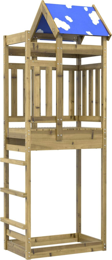 Bilde av Leketårn Brun 85 x 52,5 x 239 cm Massiv impregnert tre