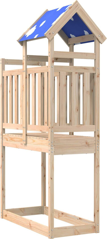 Bilde av Leketårn Brun 52,5 x 110,5 x 215 cm Massiv furu