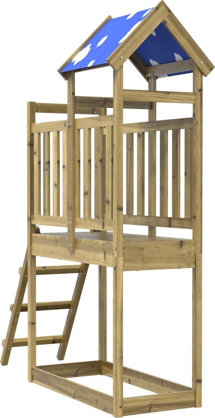 Bilde av Leketårn Brun 52,5 x 110,5 x 215 cm Massiv impregnert tre